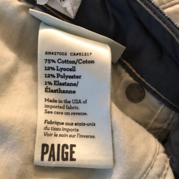 NWT PAIGE JEAN/SKYLINE ANKLE PEG/DISTRESSED - Picture 7 of 7